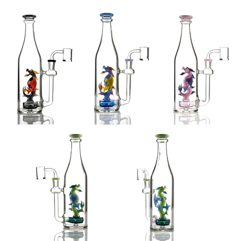MKGlass TX42 Toxic Dragon Bottle Rig 10″ Water Pipe