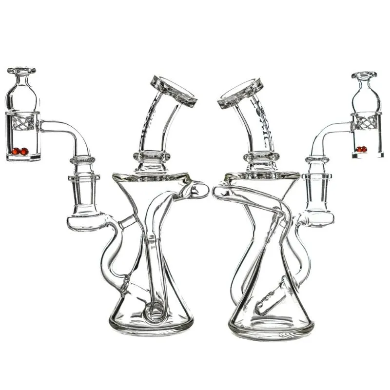 MKGlass TX60 Toxic Double Cyclone Recycler 7″ Water Pipe
