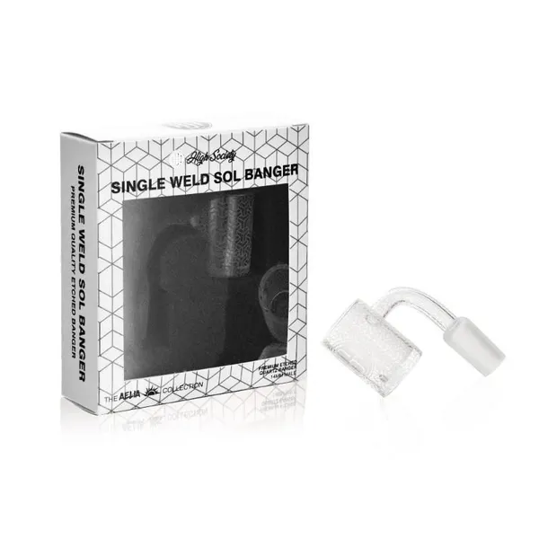 High Society Sol Premium Etched Quartz Banger