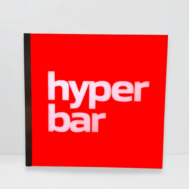 Hyper Bar Acrylic Light Box (PCS)