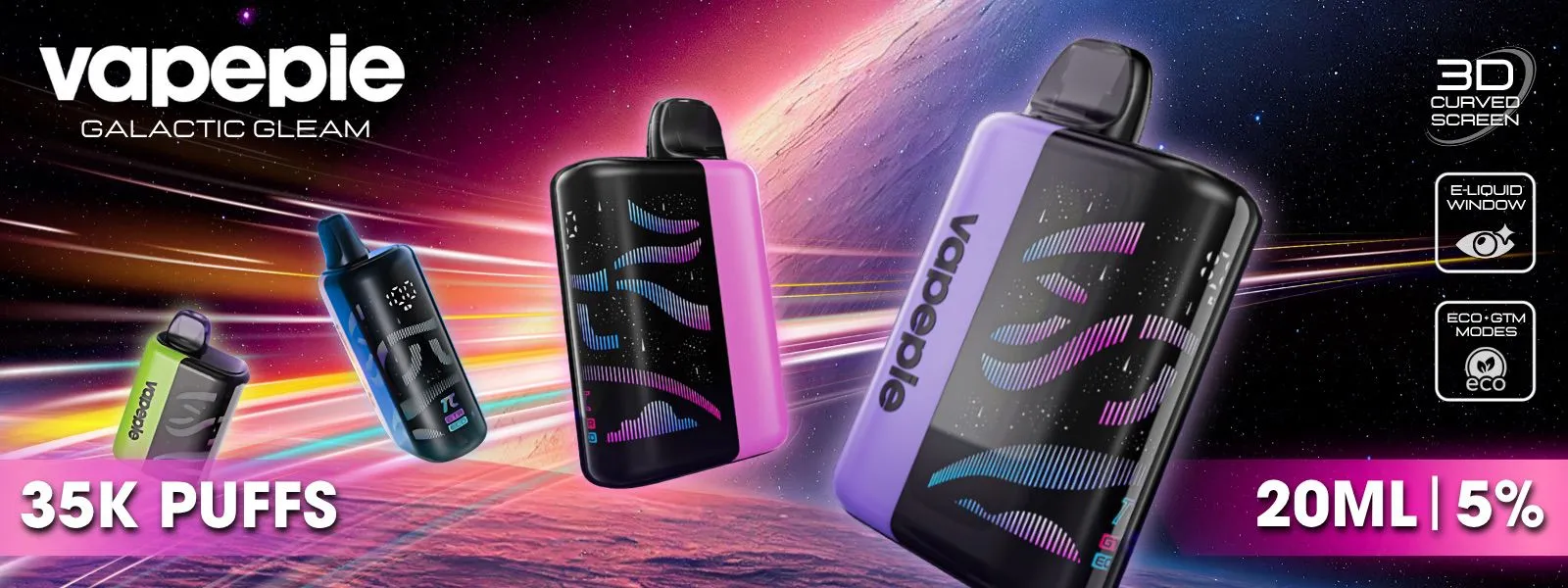 Vapepie Galactic Gleam 35K Disposable